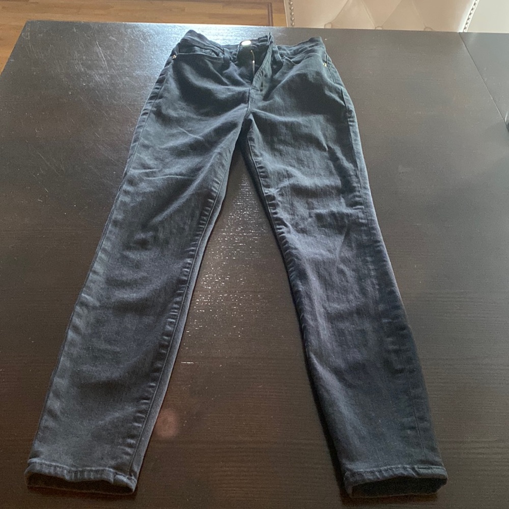 Ali high rise cigarette Frame black jeans